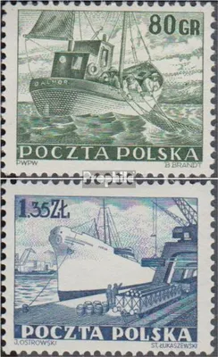 Produktbild von Briefmarken Polen 1953 Mi 807-808 (kompl.Ausg.) postfrisch Handelsmarine