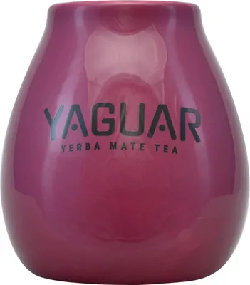 Produktbild von Cebador - Mate Becher Yaguar Violett 350ml - Keramik Für Yerba Mate - Klassisches Design - Hält Die Temperatur
