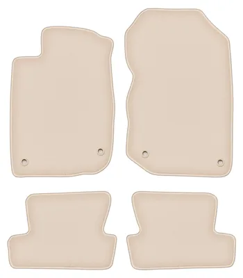Produktbild von DURBAN Beige Velours-Fußmatten-Set für Honda CR-Z Coupé (2010-2016)
