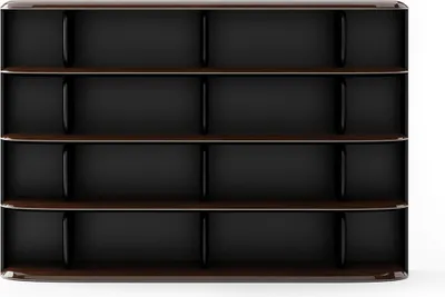 Immagine prodotto di Elegante libreria in legno marrone dal design moderno