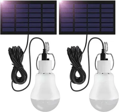 Produktbild von Solarbetriebene LED-Außenleuchte mit tragbarem Laternenkörper und Solarpaneel, aufladbare LED-Lampe für die Angelwelt.