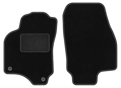 Productafbeelding van Velours voormatten voor Opel Astra G 1998-2009 (cabrio/coupé) – 2-delig, zwart, op maat – Wielganizator LUX