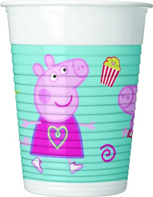 Produktbild von Peppa Pig Plastikbecher, 200 ml, 8 Stk.