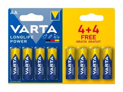 Productafbeelding van Varta Longlife Power AA Batterijen (8 stuks)