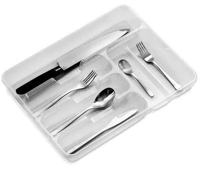 Image de Organisateur à couverts pour tiroir - 38,5 x 31 cm - Plastique