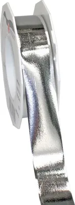 Produktbild von Geschenkband Polyband 25mm/25m Metallic Silber
