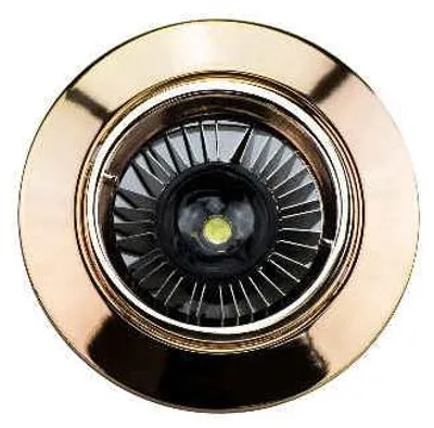 Produktbild von Relco Einbaustrahler Gold GU10 – rund – flach – schwenkbar – Aludruckguss – 230V