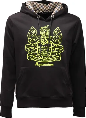 Obrázok produktu pre 2530AE mikina AQUASCUTUM čierna bavlnená mikina pánska