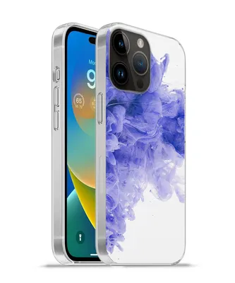 Produktbild von MuchoWow® Handyhülle Schutzhülle Hülle für Apple iPhone 14 Pro Max Tinte - Lila - Abstrakt Silikon Softcase Handy Hülle - Hardcover