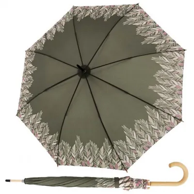 Zdjęcie produktu dla Doppler NATURE LONG Intention Olive - damski parasol ECO