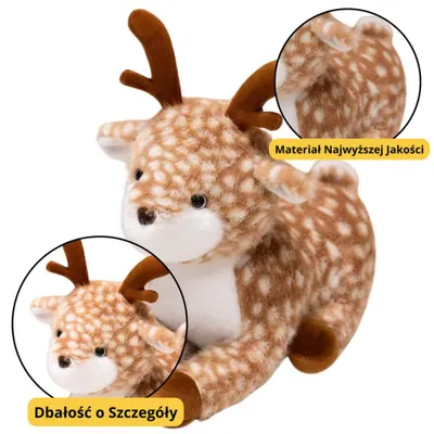 Immagine prodotto di Mascotte di peluche Snuggly Brown Deerstalker con Centki 23Cm