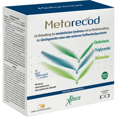 Obrázek produktu pro Metarecod Granulat podporuje léčbu metabolického syndromu, 100 g granulátu