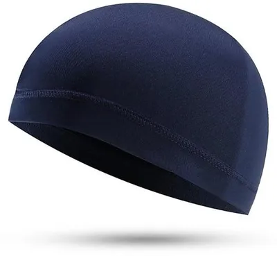 Productafbeelding van Dailygoods - Fietsmuts - Ademend Hoofddeksel - Vochtafvoerend Comfort - Donkerblauw - Unisex - Ideaal voor Buitensporten - Perfect voor Fietsers en Ha...