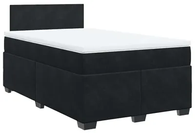 Immagine prodotto di vidaXL Letto a molle con materasso nero 120x190 cm in velluto