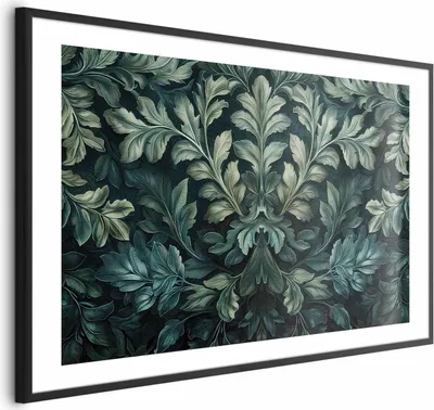 Produktbild von Posterpapier Poster - Victorian Leaves in Dark Greens 42x29.7 cm Blätter f-H-10013-ao-a
