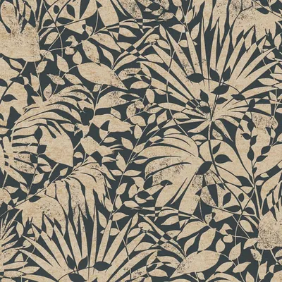 Produktbild von Profhome 388313-GU Luxus Vliestapete Floral Metallic anthrazit gold grau 5,33 m2