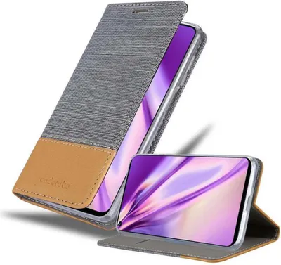 Produktbild von Cadorabo Hülle für Honor 20 / 20S / Huawei NOVA 5T Schutzhülle in Grau Handy Hülle Etui Book Case Cover