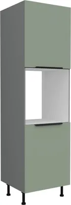 Obrázok produktu pre Kuchynská skriňa na vstavanú rúru LUNARA - šírka 60 cm, zelená / antracit