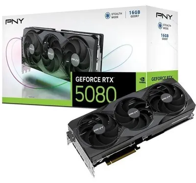 Immagine prodotto di PNY - Scheda grafica - GEFORCE RTX 5080 - 16 GB - Triple Fan DLSS 4