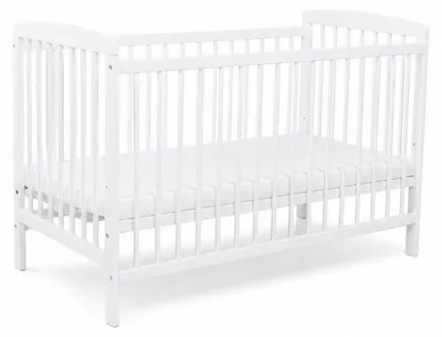 Produktbild von Babybett Gitterbett 120x60 cm Kiefer höhenverstellbar mit Schlupfsprossen KMbaby ohne Matratze