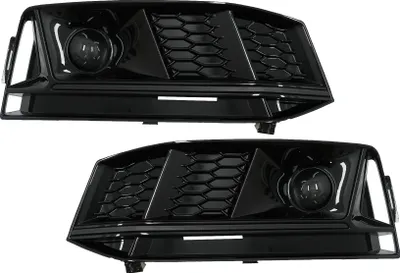 Produktbild von Niedriger Abdeckungen Gitter ACC für Audi A4 B9 S-Line 16-18 RS4 Look Schwarz