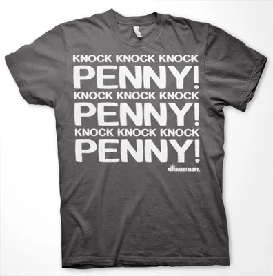 Produktbild von Penny Knock Knock Knock T-Shirt - Small - Dark-Grey