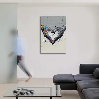 Obrázek produktu pro MyHeart4You - Moderní obraz na plátně na dřevěném rámu 70x100 cm