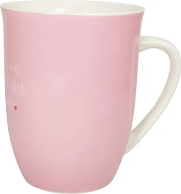 Produktbild von Tasse mit Henkel "Hitze dehnt sich aus, also bin ich nicht dick sondern heiss"