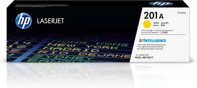 Productafbeelding van HP 201A CF402A tonerkartridge, 1400 pagina's, originele toner, geel, standaard