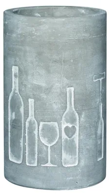 Obrázek produktu pro Chladič na víno - Betonový - 13,5 x 21,5 cm - Chladič na láhev a sklenici