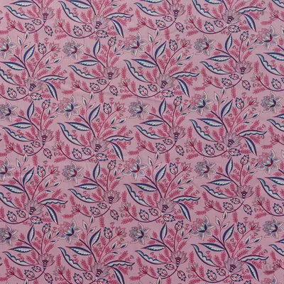 Produktbild von Popeline Baumwollstoff florale Muster 50x140cm Meterware  Basicstoff