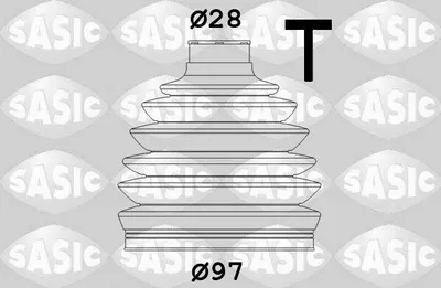 Produktbild von SASIC Faltenbalgsatz Antriebswelle Vorne Radseitig für VW Golf VII Schrägheck (5G1, BQ1, BE1, BE2) 1906061