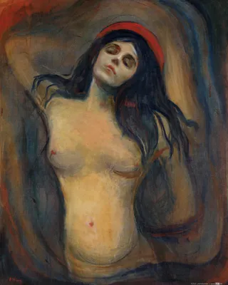Obrázek produktu pro Edvard Munch Art Print Obraz - Madona, 1894-1895 (50 x 40 cm)