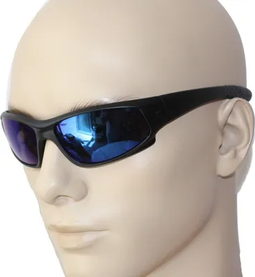 Produktbild von Coole Herren Damen Sonnenbrille Designer Sport Motorrad Biker Rad Brille Gl20030 Farben Blau Verspiegelt