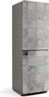 Produktbild von Dekoratives Fliesenmuster – Magnetische Kühlschrank Abdeckung – Dekorfolie magnetisch Küche – Kühlschrank Magnet Deko – selbstklebende Magnettafel – Magnetfolie für Kühlschranktür – 60x190 cm