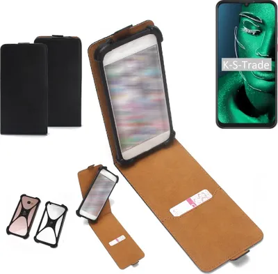 Produktbild von K-S-Trade Handyhülle Schutzhülle kompatibel mit ZTE Blade 10 Hülle Case Cover Flip Style Bumper schwarz 1x
