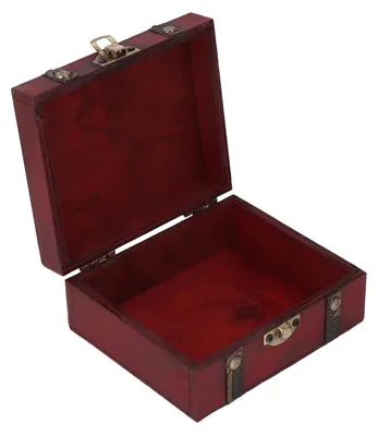Holz-Schatzbox aus Zedernholz, Vintage, 1 Stück, 17x14x13 cm