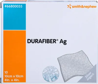 Image de Pansement Durafiber Ag 10x10 cm 10 pces