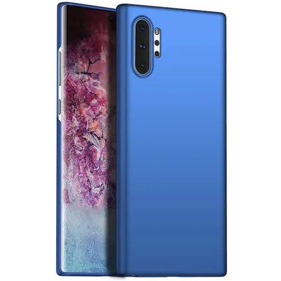 Immagine prodotto di Custodia Galaxy Note 10+, sottile PC opaco anti-impronta protettiva per Samsung Galaxy Note 10 Plus / Note 10+ 5G Blu
