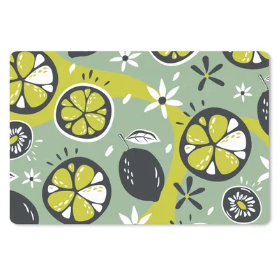 Produktbild von MuchoWow® Schreibtischunterlage Sommer - Blumen - Obst 60x40 cm - XXL Mauspad - Großes Mauspad