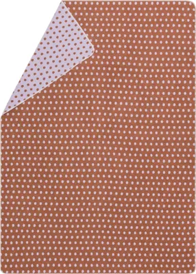 Produktbild von David Fussenegger Wohndecke Silvretta 'Punkte' 140 x 200 cm Toffee