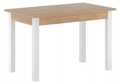 Obrázok produktu pre Rozkladací jedálenský stôl 120 (160) x67 cm KONIAS - zlatý dub craft / biely