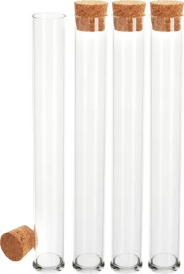 Produktbild von VBS Reagenzgläser mit Korken, 4 Stück 20 cm