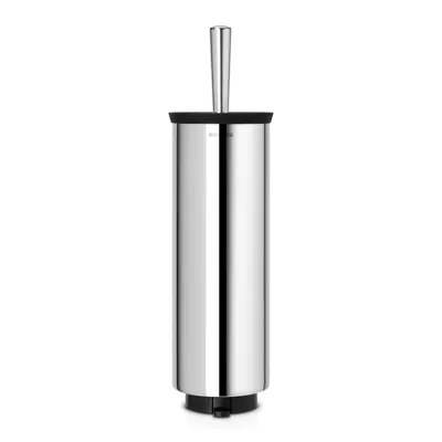 Obrázok produktu pre Brabantia 427169, Záchodová kefa s držiakom, Nerezová oceľ, 114 mm, 125 mm, 425 mm