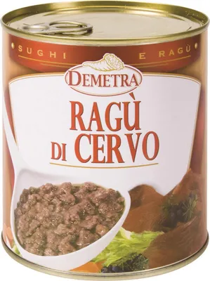 Immagine prodotto di Ragù di cervo 820 gr. - Demetra