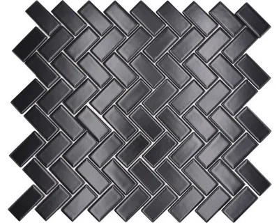 Produktbild von Keramikmosaik CHB 06BM schwarz 30x30 cm