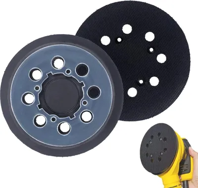 Produktbild von Set mit 2 Ersatz-Schleifpads fš¹r DeWalt DWE64233 & N329079 Schleifmaschinen, kompatibel mit DWE6423/6423K, DWE6421/6421K, DWE6421-B2, DWE6421-B3, DWE6421-BR, 1-BR, 1 DCW210 B