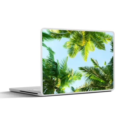 Produktbild von MuchoWow® Laptop Aufkleber Sticker Cover Palmenblatt - Himmel - Sommer 31x22.5 cm - Laptop-Deko