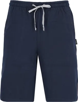 Produktbild von hajo Herren Sweatshorts - Klima-Komfort, Bermuda, Baumwolle-Mix, uni Blau XL