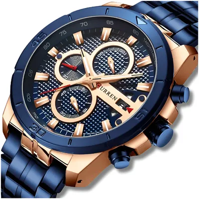 Zdjęcie produktu dla Zegarek Męski Curren Klasyczny Elegancki Chronograf Datownik 4 Kolory